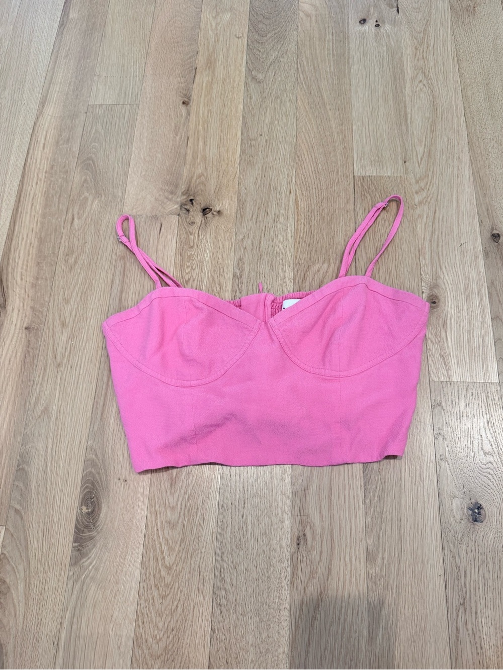 Aritzia Pink Women's Bustier Crop Top